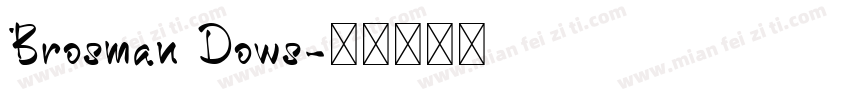 Brosman Dows字体转换